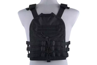 Kamizelka typu plate carrier z odpinanym panelem - czarna