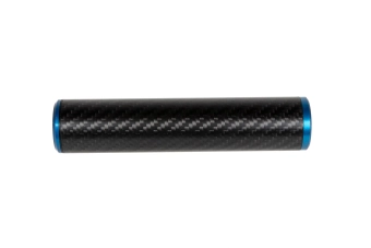 Silencieux carbone 30x150mm - Bleu