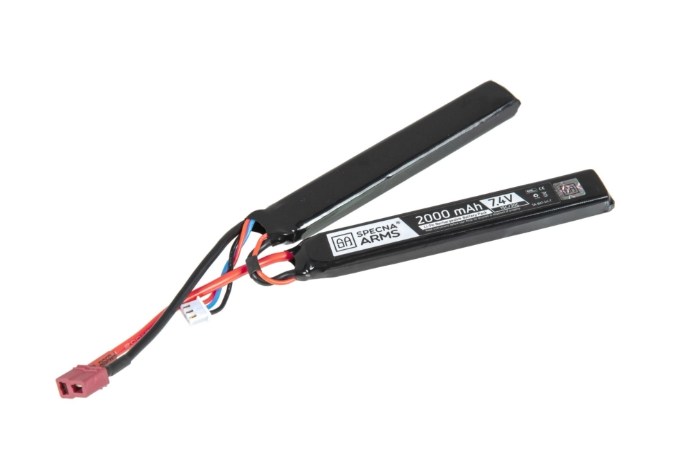 Batterie LiPo 7.4V 2000mAh 15/30C - 2 modules - T-Connect (Deans)