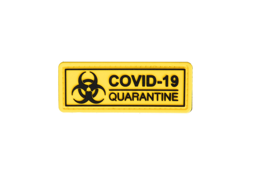 Patch 3D COVID-19 Quarantaine - jaune