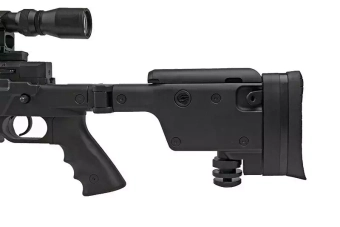 Airsoft pušky odstřelovací puška MB4407D - s dalekohledem a dvojnožkou