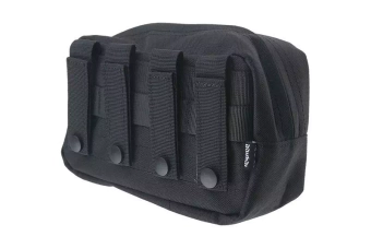 Petite pochette cargo horizontale - noir