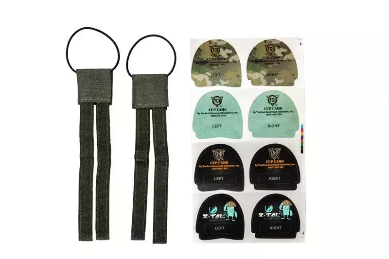 Adaptateur de casque d'écoute pour casque - vert olive 