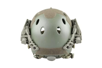 Réplica de casco FAST PJ G4 System con pantalla facial - Verde oliva
