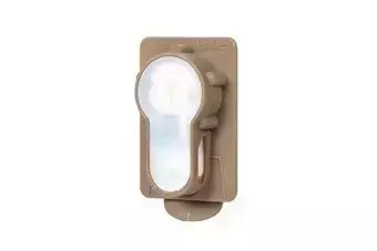 Marker elektroniczny Lightbuck Card Button - Dark Earth (różowe światło)