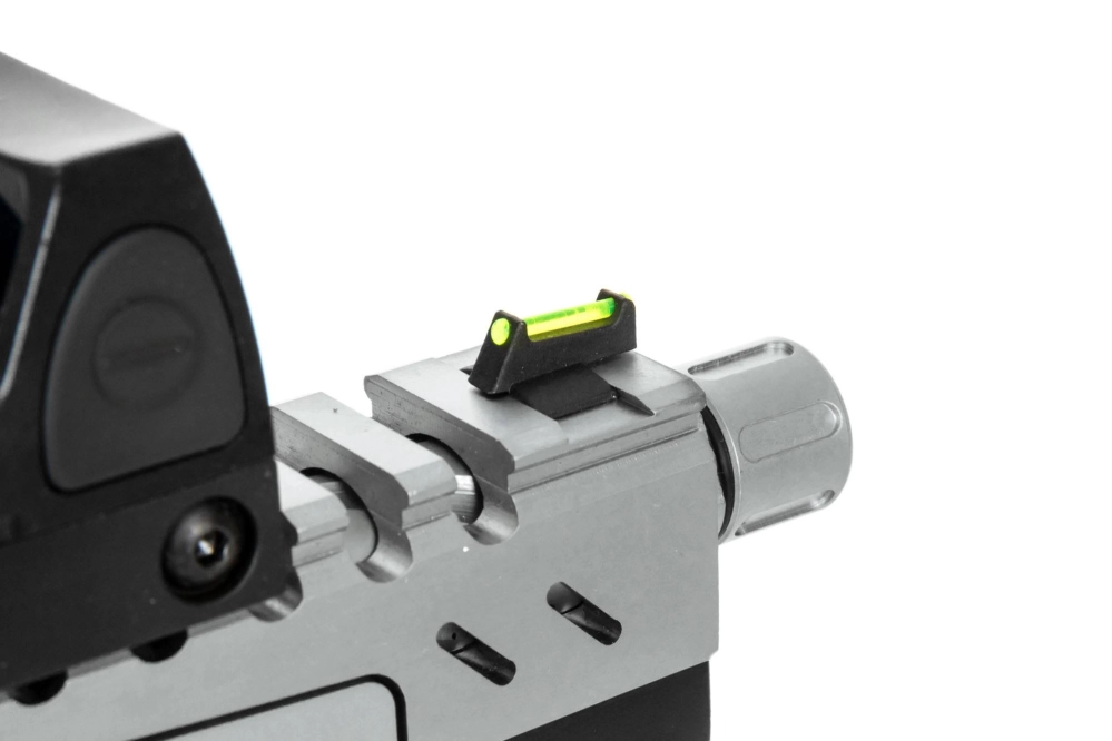 Replika pistoletu Hi-capa 5.1 Split Slide - czarna / chrom (z celownikiem BDS)