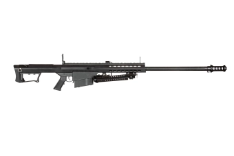 Replika karabinu Barrett® M107-S z dwójnogiem - Czarna