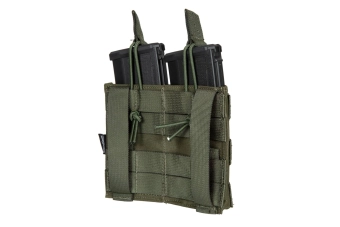 Pochette double MOLLE pour 2 chargeurs type M4/M16 - vert olive