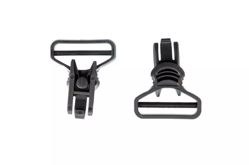 Gogle clips for helmets - black