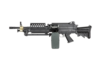 Ametralladora de airsoft H.M.G. MK46 - negro