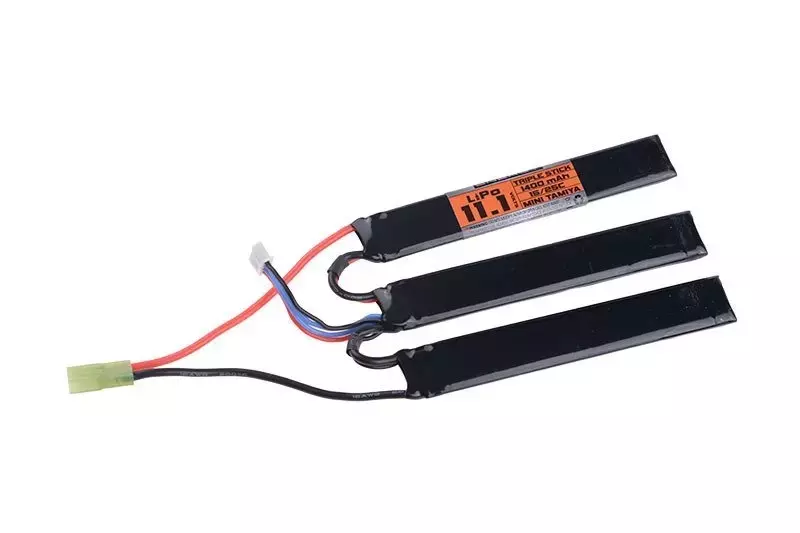 Batterie LiPo 11.1V Valken Energy 1400mAh 15/25C (3 modules)