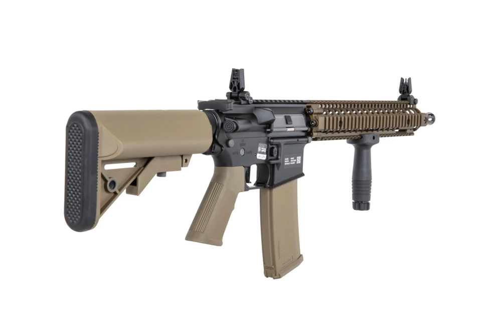 Airsoft fusil Specna Arms Daniel Defense® MK18 SA-P26 Prime™ Aster II ETU avec moteur brushless Chaos Bronze