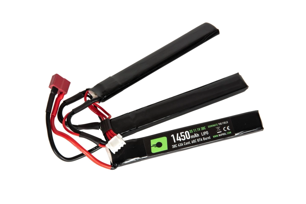 11.1V 1450mah 30C LiPo baterie - typ Nunchuck - T-Connect (Deans)