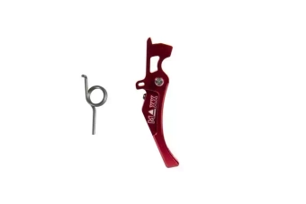 Lengüeta de gatillo avanzada de aluminio CNC (estilo D) - rojo
