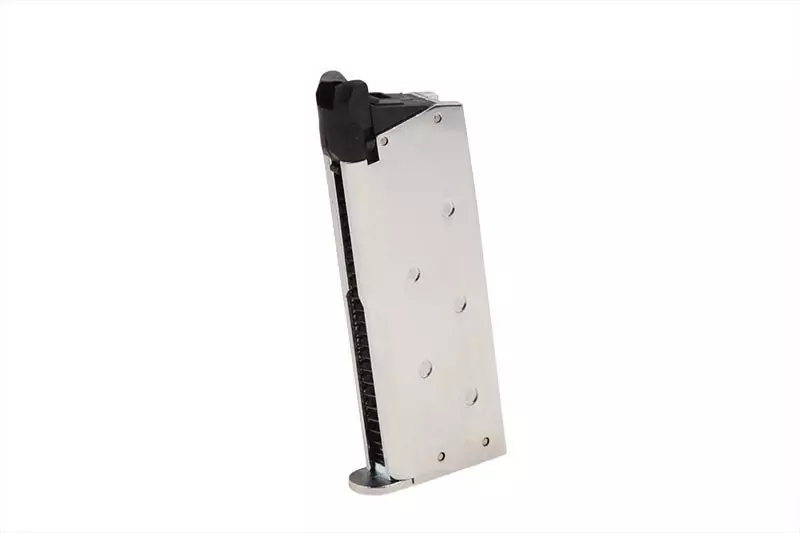 Magazynek gazowy 18 kulek do repliki pistoletu DTS.45 Combat Master - srebrny