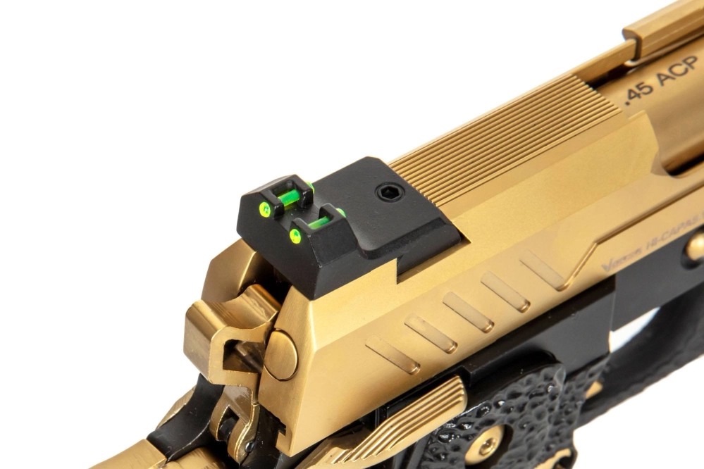 Pistola de airsoft Hi-capa 5.1 Split Slide - Oro / Negro