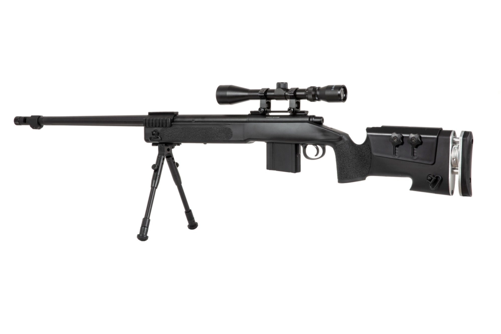 MB4417D Sniper Rifle Replica with Scope and Bipod
