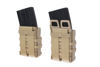 Double Open III (M) 5.56 Magazine Pouch - Tan