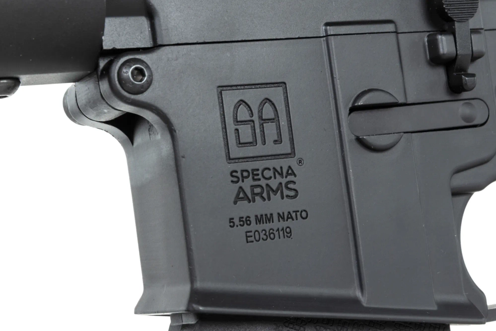 Specna Arms RRA SA-P12 PRIME™ HAL™ ETU Lichte Ops Kolf ASG Karabijn Versie met hoog koppel Zwart