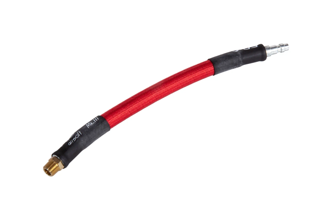 EPeS IGL HPA S&F QD 20cm konektor s opleteným kabelem Červený