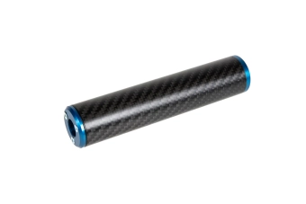 Silencieux carbone 30x150mm - Bleu