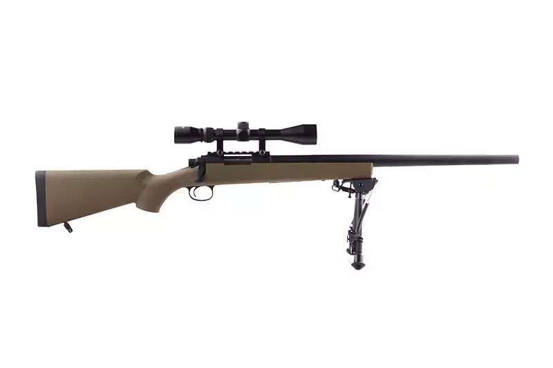 SW-10 Sniper Rifle Replica with scope and bipod (Upgraded) - tan