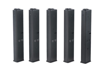 Juego de 5 magasynk 9mm para réplicas tipo AR-15 - negro
