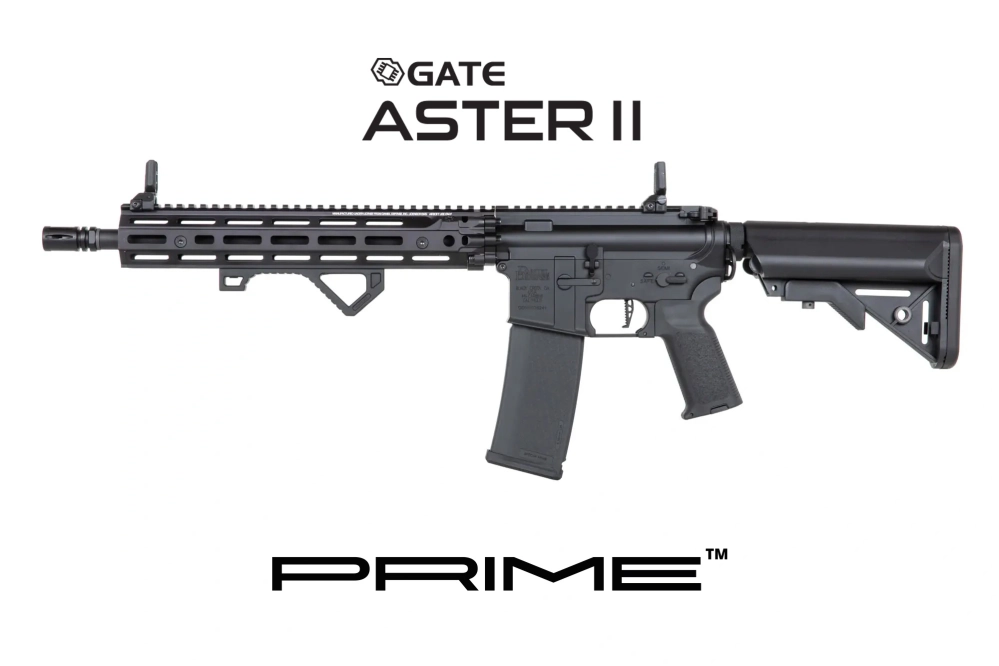 Karabinek ASG Specna Arms Daniel Defense® RIS III 12.5'' SA-P28 Prime™ Aster II ETU z silnikiem bezszczotkowym Czarny
