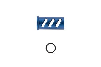 LA Capa Customs CUTOUT lock guide cap for TM Hi-Capa 4.3 replicas (with Delrin ring) Blue