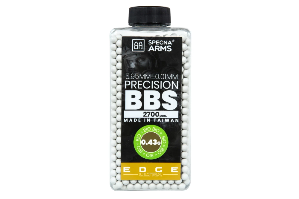 Billes d'airsoft Précision 0,43g Specna Arms EDGE ULTRA™ BIO 2700 pièces Blanc