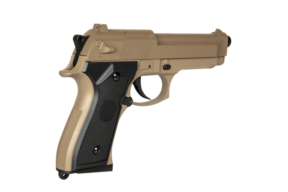 CM126 elektrisch pistool replica - Bruin (met batterij)