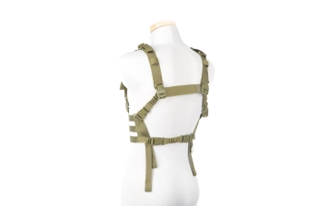 Gilet tactique Chest rig type de profil bas - Olive