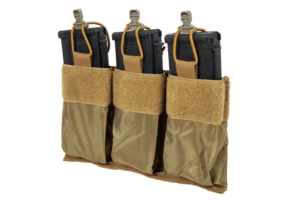 Inserto táctico triple para cargadores de 7,62 mm Wosport Coyote Brown