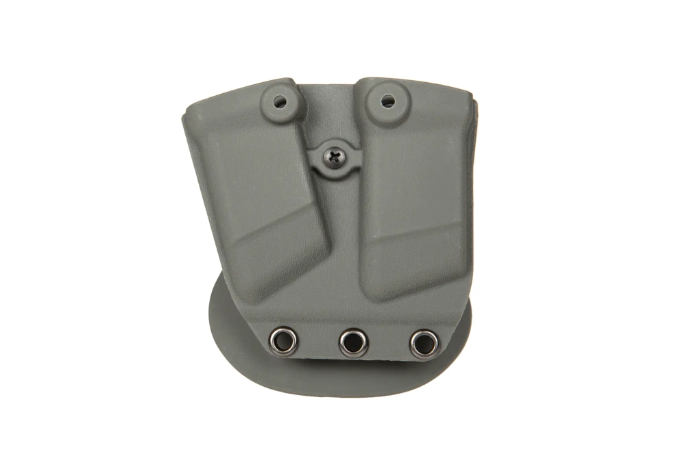 Kydex pistol magazine double pouch - Olive