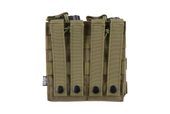 Podwójna ładownica Open I na magazynki AK/M4/G36 - oliwkowa