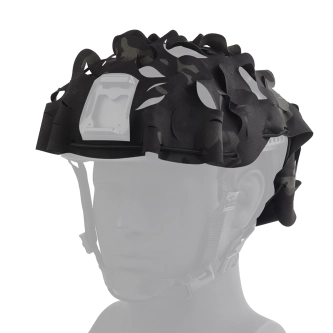 Uniwersalne maskowanie na hełm Wosport Laser Cut Cover MC Black