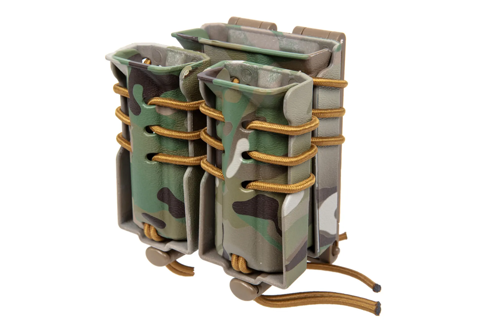 Drager voor 2 9mm magazijnen en een M4/M16 magazijn Wosport Urban Assault Quick Pull MC