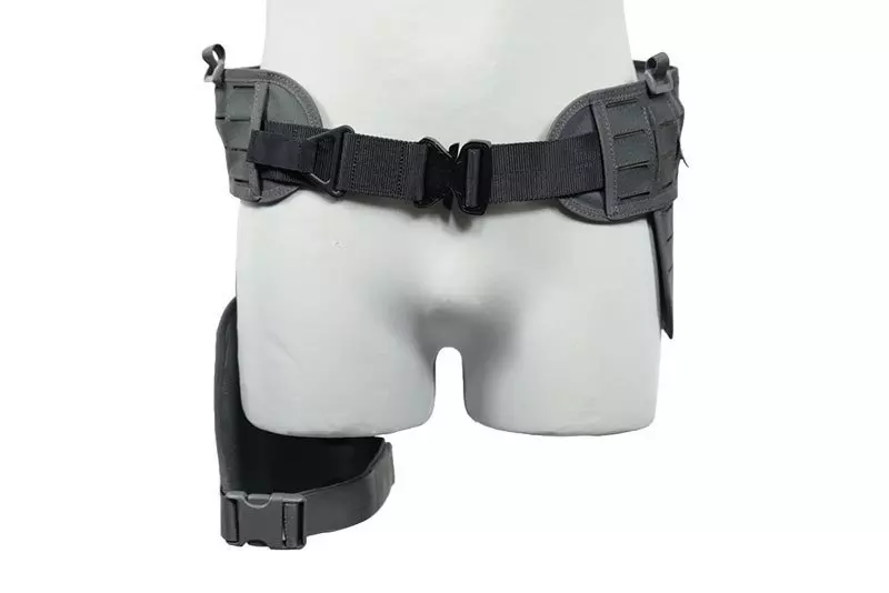 Ceñidor táctico Corte láser con panel en el muslo - Gris Primal