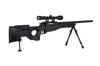 Specna Arms SA-S14 EDGE™ scherpschuttersgeweer replica met richtkijker en tweepoot Zwart