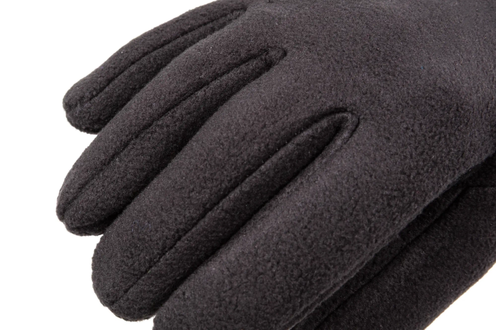 Texar fleece handschoenen met membraan Zwart