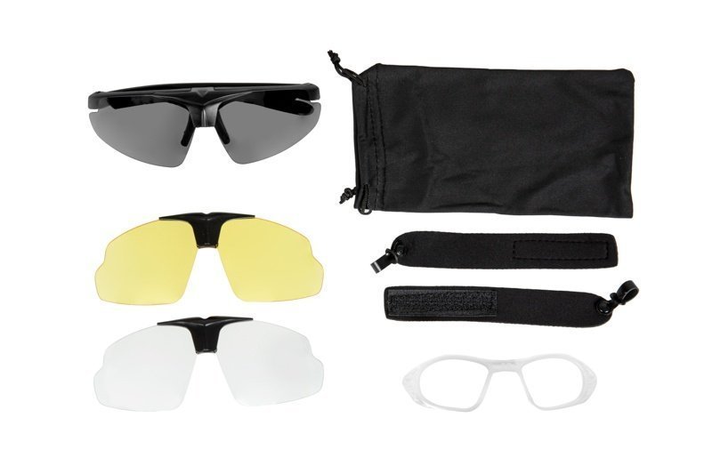 Tactical Glasses - Set - Black