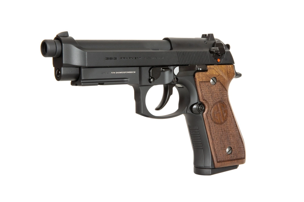 Réplique de pistolet GPM92 GP2 édition grip noyer - noir