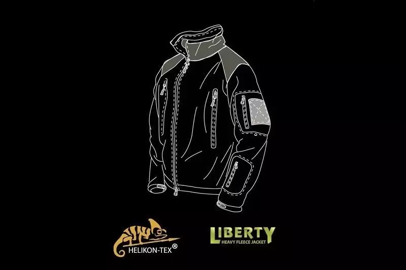 Sudadera polar Liberty - verde oliva / negro
