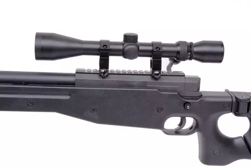 MB08A sniper rifle replica - with scope and bipod - black