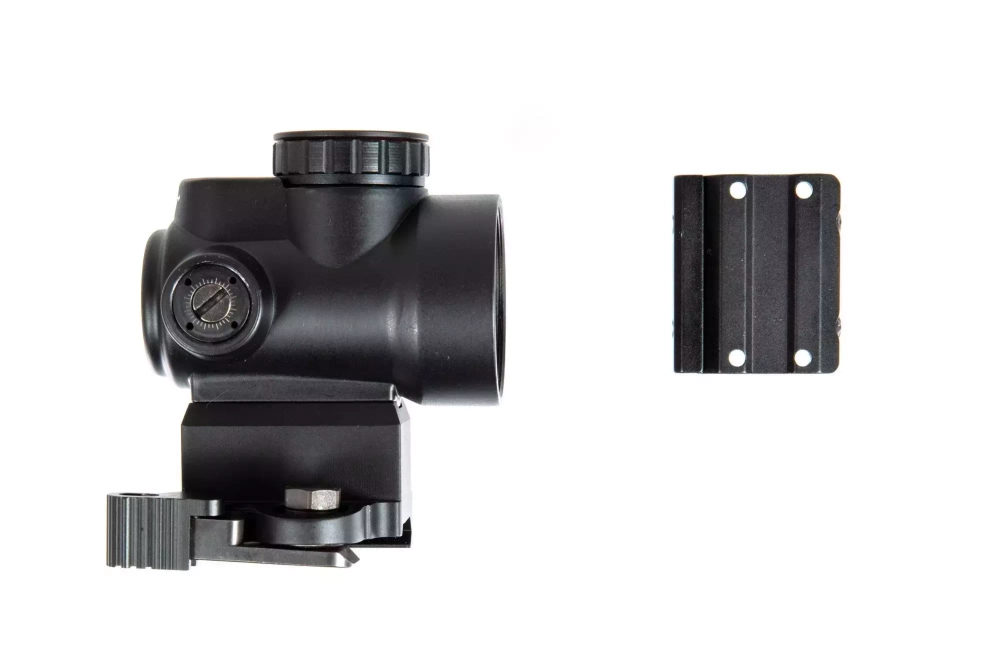 MRO Red Dot Sight Replica with riser + lower mount - black