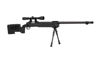 Airsoft pušky odstřelovací puška MB16D - s dalekohledem a dvojnožkou