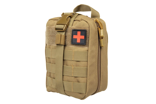 Apteczka zrywana Molle z naszywką Medyk GFC Tactical Tan