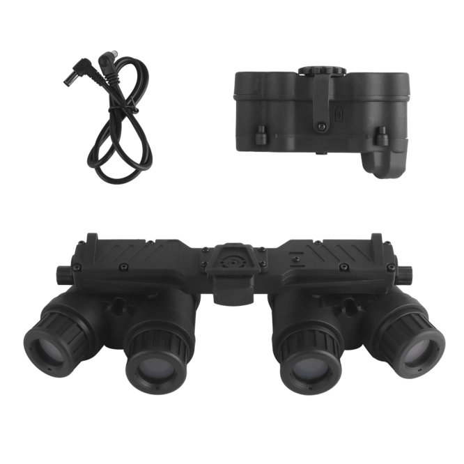Réplique de lunettes de vision nocturne GPNVG18 Wosport Noire