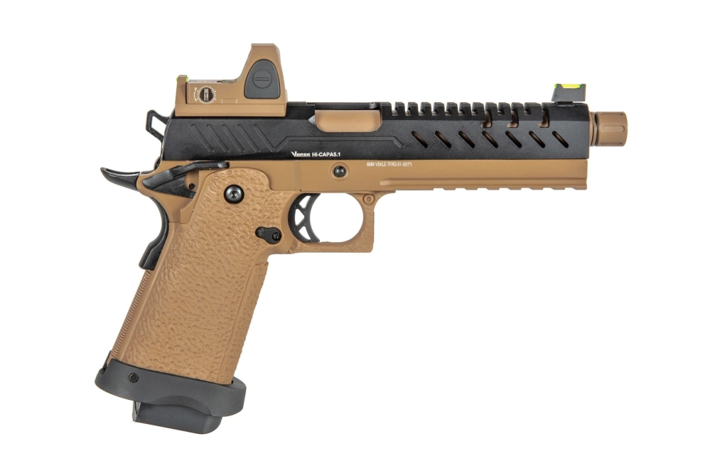 Pistolet airsoft Vorsk hi-capa 5.1 BDS - noir/tan