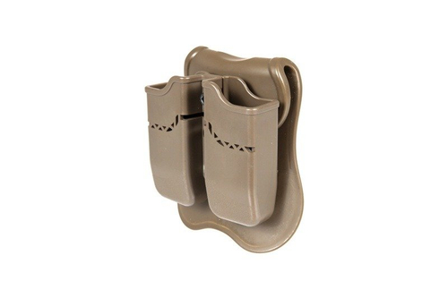 Funda doble para cargadores pistola owe P226 - Tan